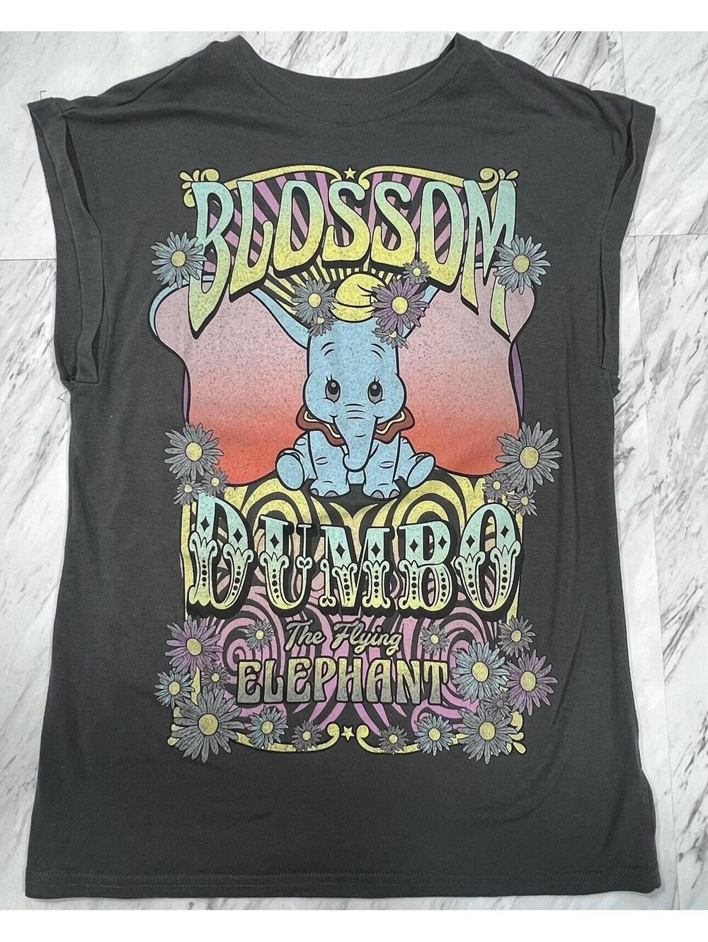 Disney Dumbo Blossom Graphic Tee Size Large Psychedelic Elephant Shirt #9